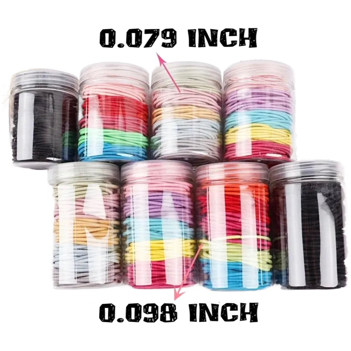 100 Pcs Minimalist Hair Set Soft High Elastic Hair Rings Ties Casual Ver... - $8.50