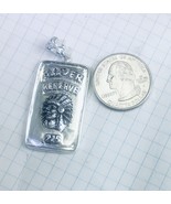 Artisan made Indian Chief sterling silver Ingot pendant - £68.63 GBP