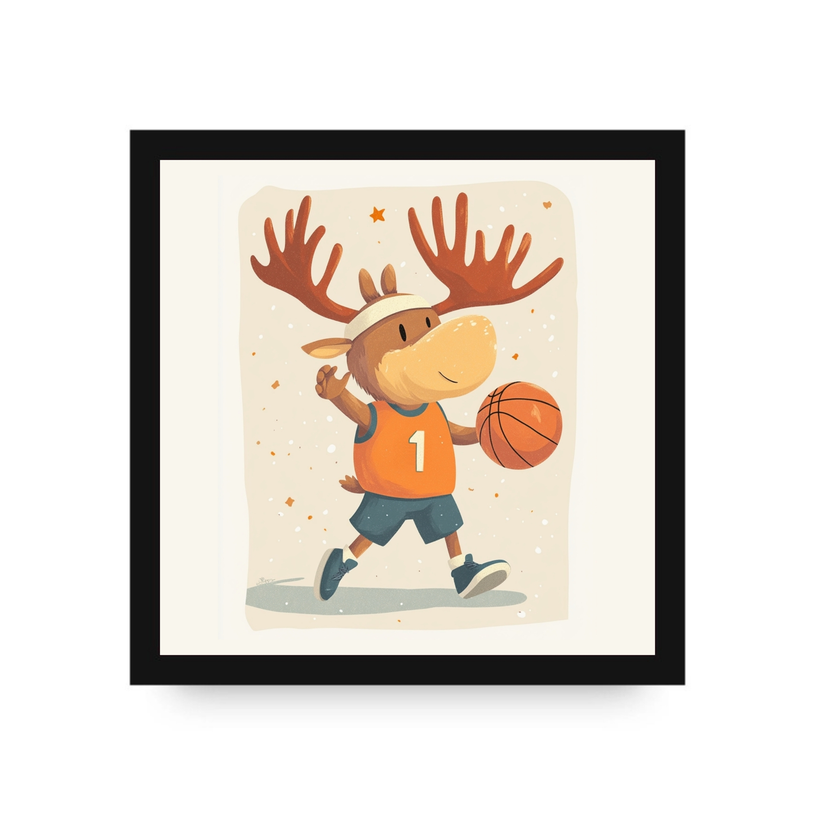 Murphy the Moose Blocker Canvas by Dancing Littles Jungle - $35.99+