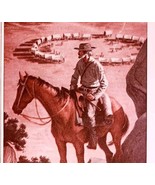 1958 USG&amp;F Insurance Advertisement Western Wagon Camp Soldier Vintage DW... - $28.18 CAD