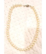 Vintage Necklace Lovely Women’s Faux PEARL Beads Graduated Gold Clasp Ac... - $23.05 CAD