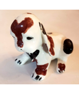 Long Earred Hound Dog Figurine Brown Black Spotted Porcelain Puppy Home ... - $280.92 MXN