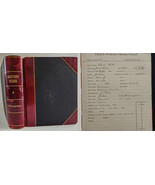 1912 antique BOUND MORTUARY JOURNAL jackson mi GENEALOGY DEATH suicide d... - £696.75 GBP