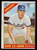 Vintage 1966 Topps Baseball Trading Card #41 Don Le Jon La Dodgers 3rd Base - £7.00 GBP