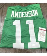 Robby Anderson New York Jets Signed Auto Green XL Jersey JSA Witnessed COA - $1,634.27 MXN