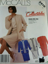 Vintage McCalls 2410 Ladies Classic Suit Open front No buttons Sz 18 Uncut - $8.90