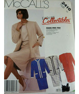 Vintage McCalls 2410 Ladies Classic Suit Open front No buttons Sz 18 Uncut - $8.90