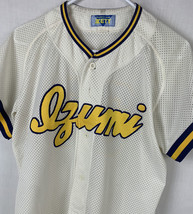 Vintage Japanese Baseball Jersey Mesh Button Japan Men’s Large 90s Pro Sewn - £78.17 GBP
