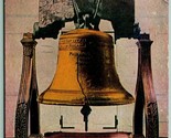 Liberty Bell Philadelphia Pennsylvania Pa Unp Non Usato DB Cartolina C14 - £2.38 GBP
