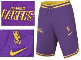 Nike Los Angeles Lakers Men&#39;s Basketball Pants L / 34 36 Us NK20 T1P - £17.76 GBP