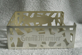 Grand Marnier Metal Bottle Stand Napkin Holder Square Silver 5.5&quot; x 5.5&quot;... - £21.86 GBP