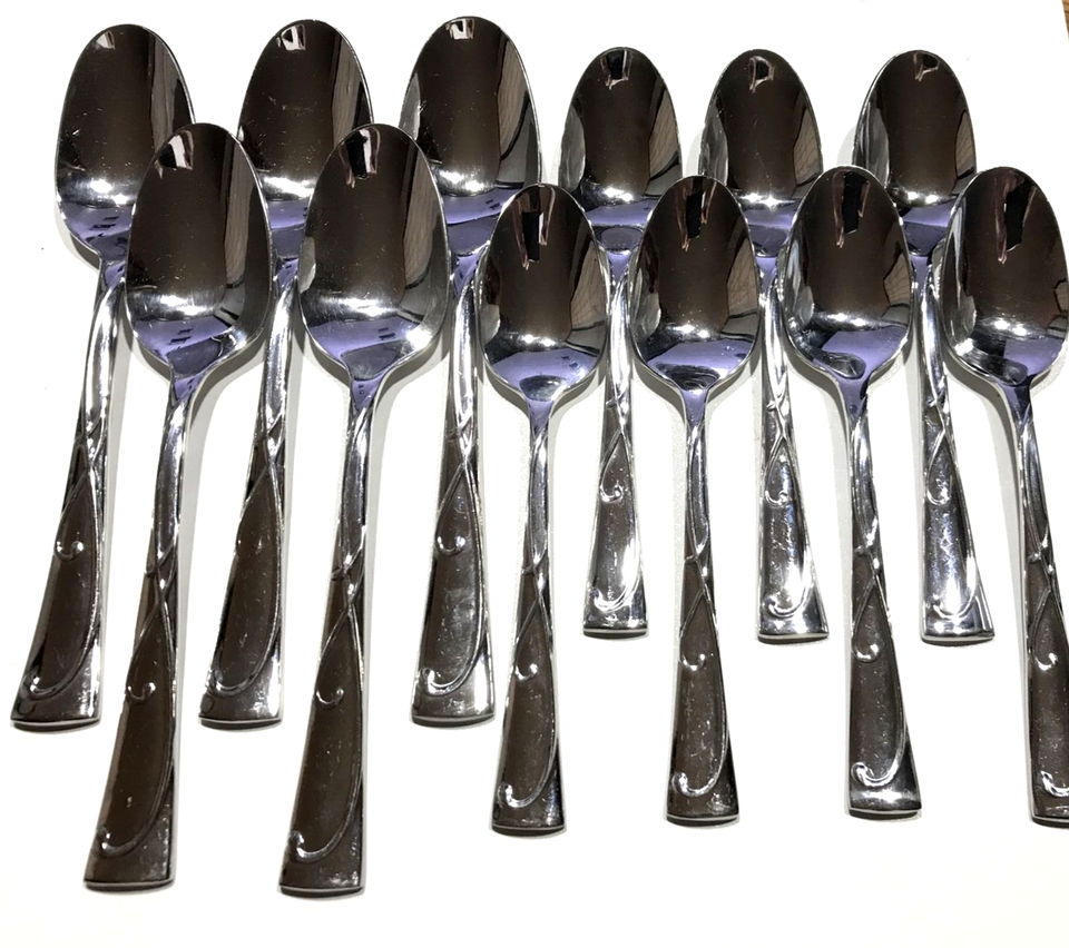 Lot of Spoons Towle Blossom Glossy Flatware Vietnam - $49.49