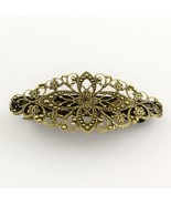 Hair Barrette Clip Blank Antiqued Bronze Blank Hair Accessory Making Sup... - $6.32 CAD