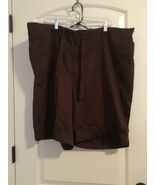 Kim Rogers Casual Shorts Pockets Women&#39;s Size 24 Brown - $43.93 CAD