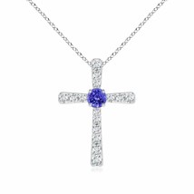 Authenticity Guarantee

Tanzanite and Diamond Cross Pendant in 14K White Gold... - £1,116.56 GBP