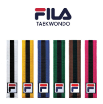 FILA Black Stripe Taekwondo Belt Taeguk Stripe Sportswear Band Name Embr... - €17,24 EUR+