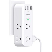 Surge Protector - Outlet Extender With Rotating Plug, Multi Plug Outlets... - £21.95 GBP