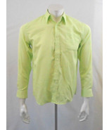 Robert Allen Collection Green Long Sleeve Button Down Boy&#39;s Dress Shirt ... - $7.92