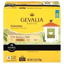 Gevalia Kaffe Colombia Coffee 18 to 144 Keurig Kcup Pods Pick Any Size FREE SHIP - £15.73 GBP+