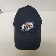 Miller Lite Beer Promo Adjustable Navy Blue Strapback Hat, Classic Logo - £11.03 GBP