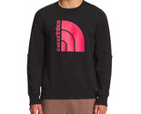 The North Face Mens Coordinates Crewneck Sweatshirt Black Brilliant Cora... - $35.99