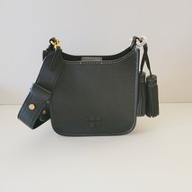 Tory Burch Thea Mini Shoulder Bag Crossbody Black Pebbled Leather 146455 - £156.52 GBP