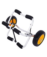 Folding Cart Kayak Boat Canoe Dolly Bend Aluminum Alloy Canoeing Trailer... - $86.42 CAD