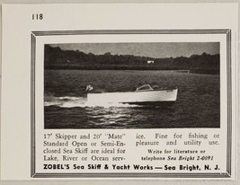 1948 Print Ad Zobel&#39;s Sea Skiff Boats &amp; Yacht Works Sea Bright,New Jersey - £7.04 GBP