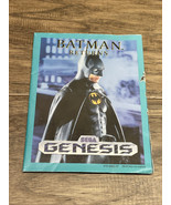 Batman Returns Sega Genesis 1992 Manual Fold Out Sonic 2 Hedgehog Poster KG - $9.89