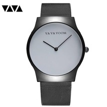 Men&#39;s Tungsten Black Steel Mesh Belt Watch Casual Simple Quartz Watch - £15.98 GBP