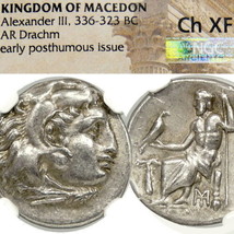 ALEXANDER the Great RARE PALM TREE Lifetime Issue-317BC Herakles Zeus Gr... - $850.25