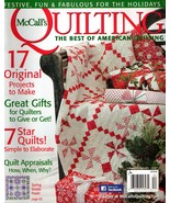 McCall&#39;s Quilting Magazine Christmas Holiday Festive Fun Fabulous Star Q... - £6.24 GBP