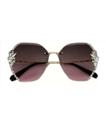 Sunglasses for Women: Rimless Gradient Lens with Rhinestones - £11.85 GBP