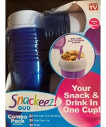 Snackeez Duo All-in-One Snacking Solution 30 Piece Kit Blue AS SEEN ON T... - $338.52 MXN
