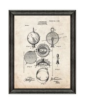 Fire Extinguisher Patent Print Old Look with Black Wood Frame - £19.48 GBP+