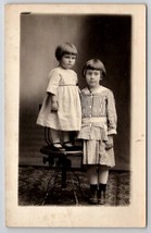 RPPC Salem IA Cute Florence &amp; Estyl Metz Thompson Family c1920 Postcard U30 - £15.94 GBP