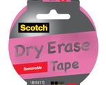 Scotch Dry Erase Tape, 3&quot; Core, 1.88&quot; x 5 Yd., Pink 1 Pack - £7.57 GBP