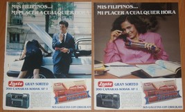 Philippine größeren 2x original 1980s spain advert advertising ads ad promo - £5.22 GBP
