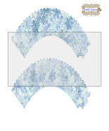 CupCake Wrapper17-Digital Clipart-Holiday-Gift Tag-Digital Paper-Party - $37.17 MXN