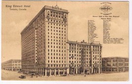Toronto Postcard King Edward Hotel United Hotels of America - £7.76 GBP