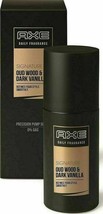 AXE Men&#39;s Signature Oud Wood &amp; Dark Vanilla 3.38oz Daily Fragrance Pump Spray - £11.84 GBP
