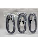 iPhone Charger Apple MFi Certified. 3 Pack Preminum Braided Nylon - £9.55 GBP