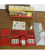 1950’s Plasticville -O &amp; S Gauge School House 1608 100-Original W/box - £16.97 GBP