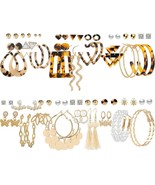 36 Pairs Fashion Acrylic Drop Dangle Earrings Set for Women Girls Bohemi... - £14.45 GBP