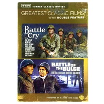 Battle Cry / Battle of the Bulge (2-Disc DVD, 1954 &amp; 1965, Widescreen) w/ Slip ! - $9.48