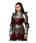 Medieval Female Warrior Armor Costume LARP Handmade Chainmail Plate Armo... - €198,19 EUR