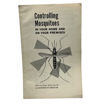 Controlling Mosquitoes in Your Home Vintage USDA Bulletin No 84 1973 - £15.12 GBP