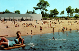 Greenwich Connecticut Island Beach Diving Board Vintage Postcard - £4.16 GBP