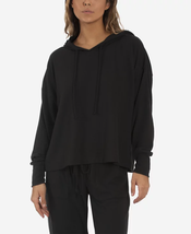 Women&#39;s Annika Lounge Solid Hacci Top - Black - $7.00