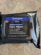 1x Neutrogena Men Invigorating Scent Face Wipes 25 Count NEW Sealed HTF - £18.37 GBP